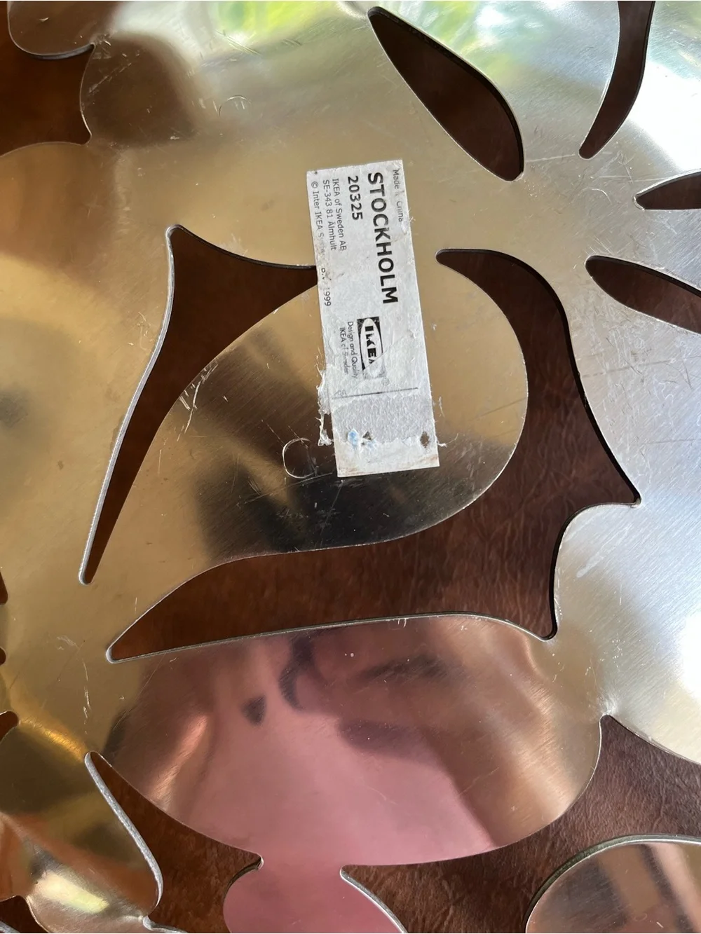 Monika Mulder stainless steel flower fruit bowl